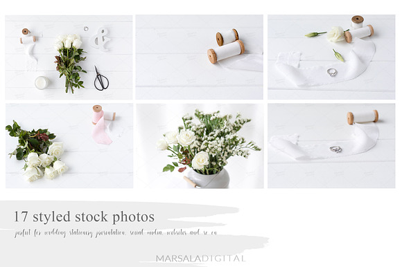 White Wedding Mockup Bundle in Product Mockups - product preview 11