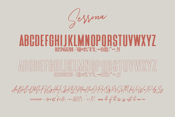 Serrona Script Font Duo in Script Fonts - product preview 4