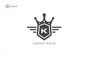 Silver King Shield - K Logo
