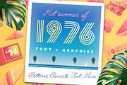 HOT SUMMER'76 Vector Graphics +Font