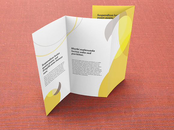 16×9 Double Parallel Brochure Mockup in Print Mockups - product preview 1