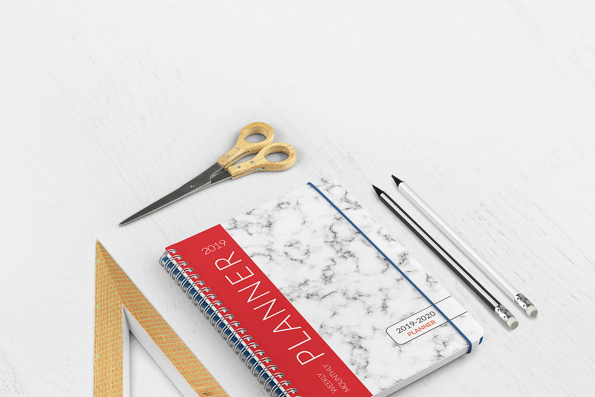 2019 Weekly & Monthly Planner  in Stationery Templates - product preview 8