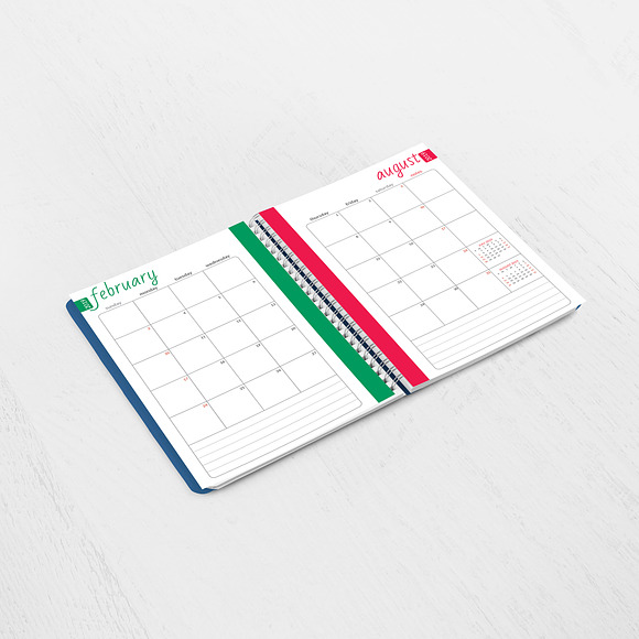 2019 Weekly & Monthly Planner  in Stationery Templates - product preview 2