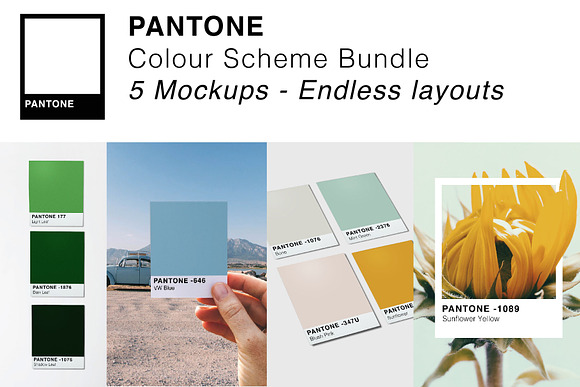 Pantone Colour Mockup Bundle in Product Mockups - product preview 9