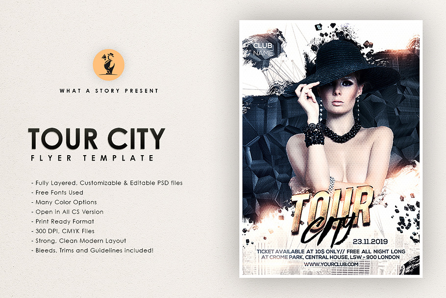 Tour City  in Flyer Templates - product preview 8