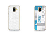 Galaxy A6 2d Flexi Clear Case Mockup