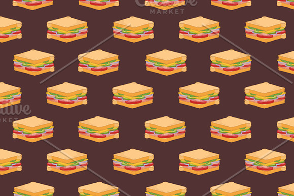 Sandwiches, sandwich's ingredients in Illustrations - product preview 5