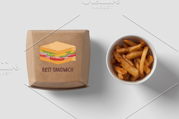 Sandwiches, sandwich's ingredients in Illustrations - product preview 8
