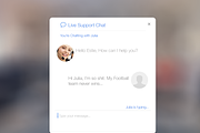 iOS 7 inspired - Live Support Chat
