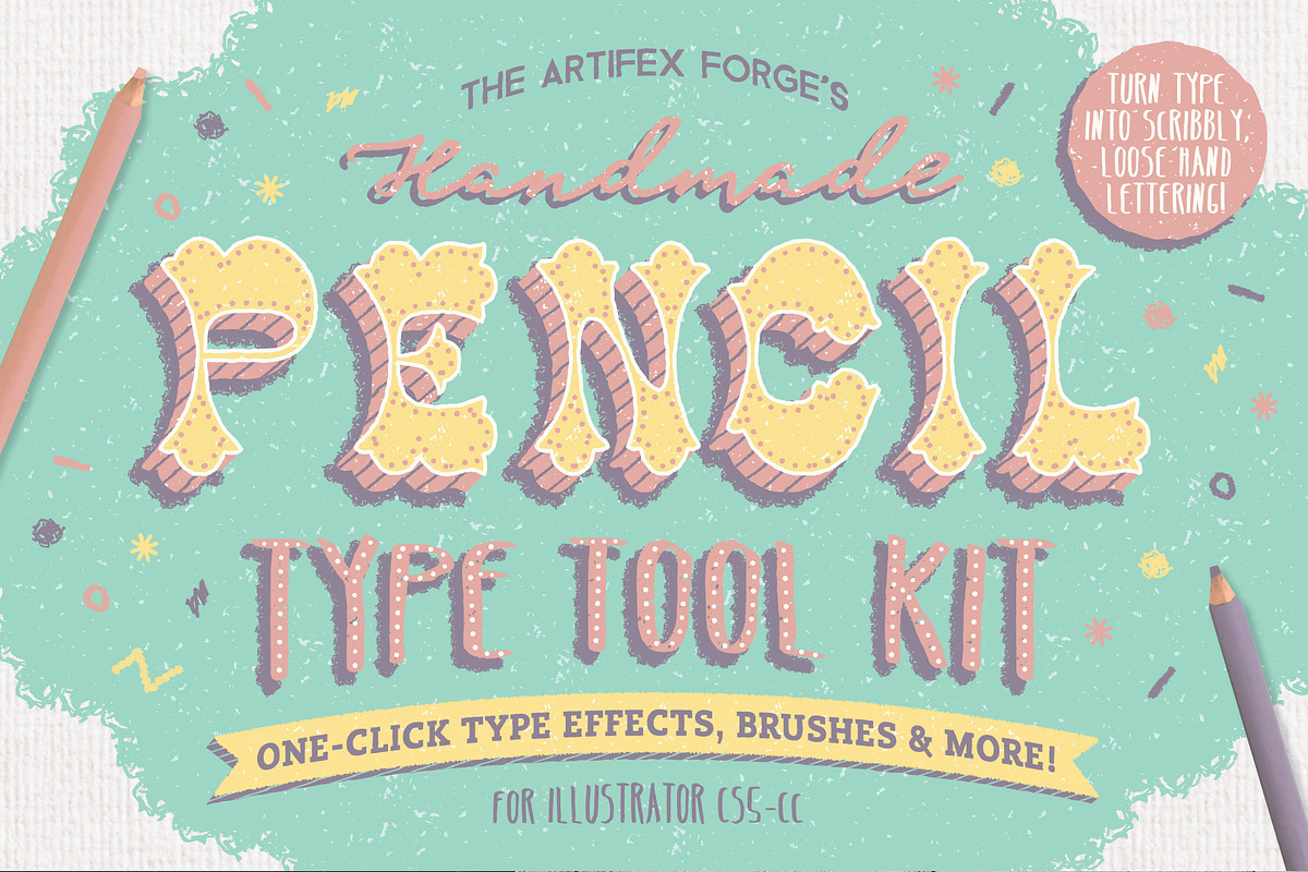 The Hand-drawn Pencil Type Tool Kit in Photoshop Layer Styles - product preview 8