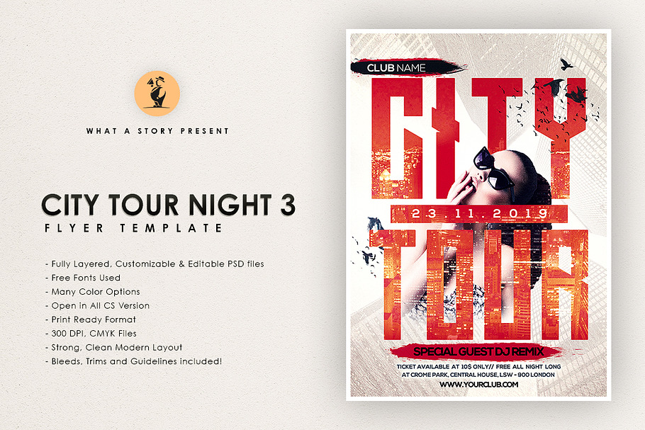 City Tour Night 3 in Flyer Templates - product preview 8