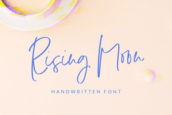Rising Moon Handwritten Font in Script Fonts - product preview 4