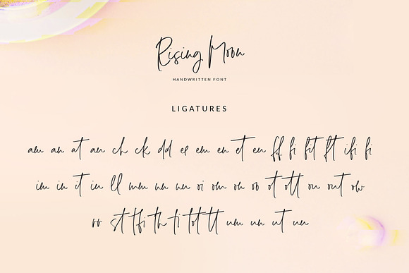 Rising Moon Handwritten Font in Script Fonts - product preview 6