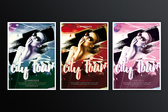 City Tour Night 4 in Flyer Templates - product preview 2