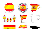 Set of Spain infographics elements