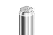 Half liter glossy aluminum can
