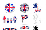 United Kingdom infographics elements