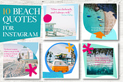Colorful Beach Instagram Templates