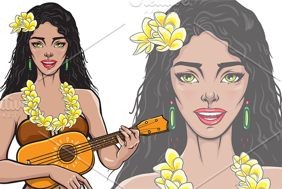 Aloha girls! in Illustrations - product preview 4