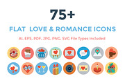 75+ Flat Love and Romance Icons
