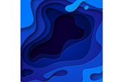 3D abstract blue background