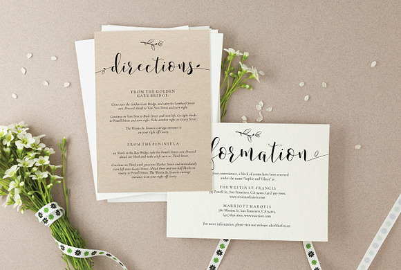 Wedding Information Cards, Sophie in Wedding Templates - product preview 1