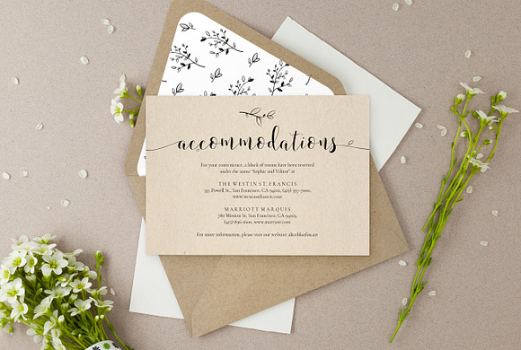 Wedding Information Cards, Sophie in Wedding Templates - product preview 3