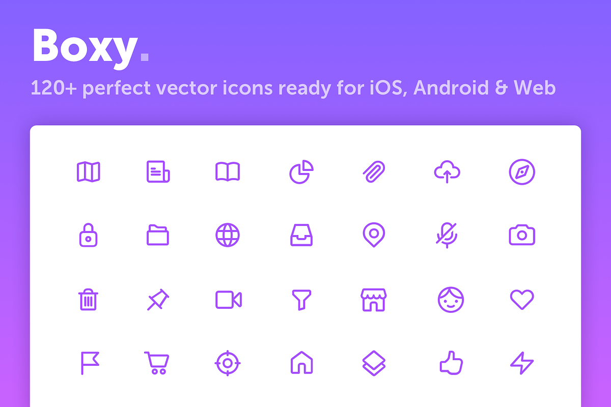 Boxy. Powerful Icon Set in UI Icons - product preview 8