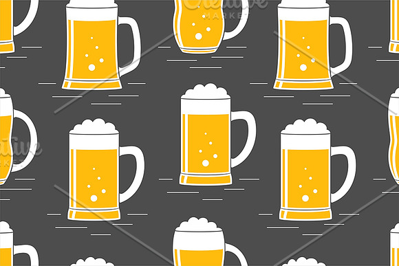 Beer seamless pattern in Patterns - product preview 1