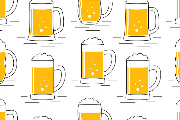Beer seamless pattern in Patterns - product preview 2