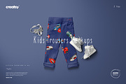 Kids Trousers Mockup Set