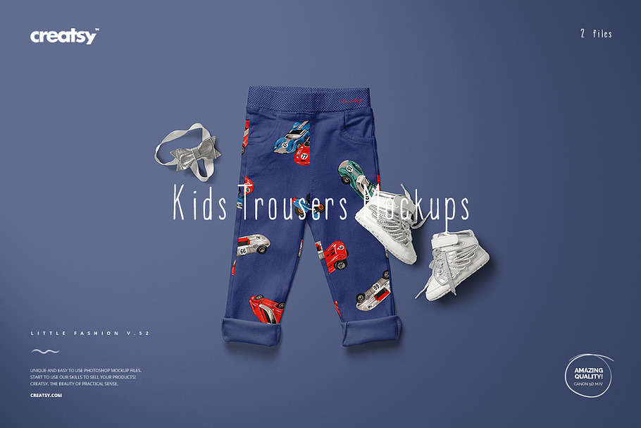 Kids Trousers Mockup Set