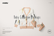 Baby Cardigan Mockup Set