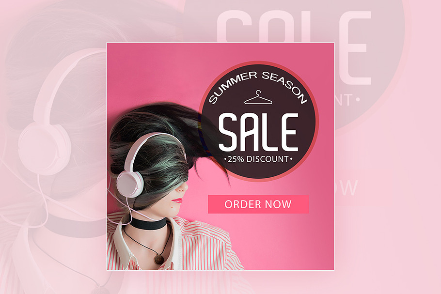 Summer Season Sale Instagram Banner in Instagram Templates - product preview 8
