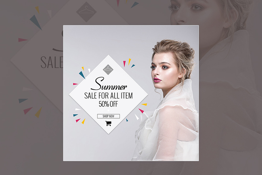 Summer Sale For All Item Banner in Instagram Templates - product preview 8