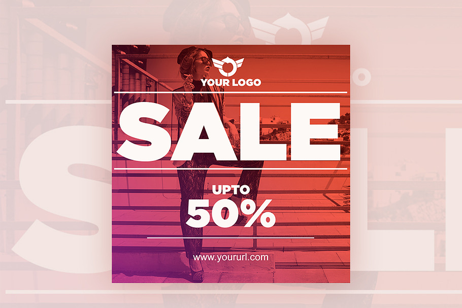 50% Sale Instagram Banner  in Instagram Templates - product preview 8