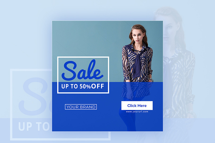 50% Off Sale Banner in Instagram Templates - product preview 8