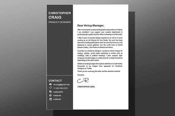 CV + Letter + Icons & PRO support! in Resume Templates - product preview 3