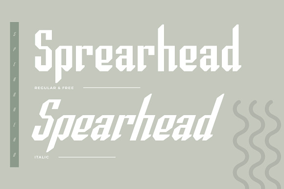 Spearhead Typeface | Font in Display Fonts - product preview 1
