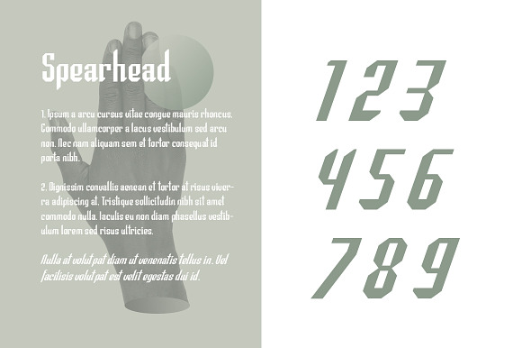 Spearhead Typeface | Font in Display Fonts - product preview 2