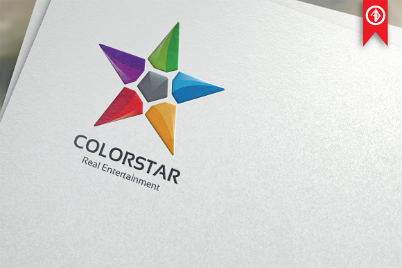 Creative Color Star - Logo Template in Logo Templates - product preview 4