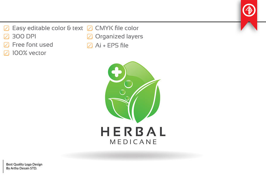 Herbal Medicine - Logo Template in Logo Templates - product preview 8