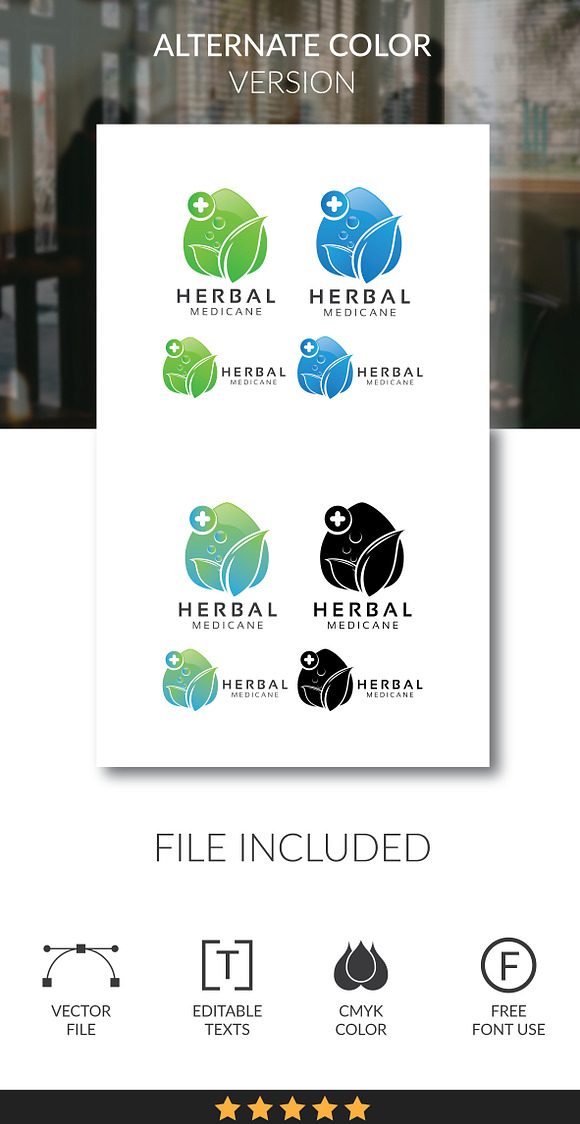 Herbal Medicine - Logo Template in Logo Templates - product preview 5