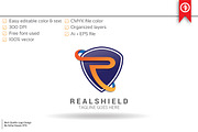 Shield Letter R - Logo Template