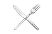 Fork, knife. Set of utensils for eating