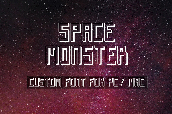 Space Monster Display Font