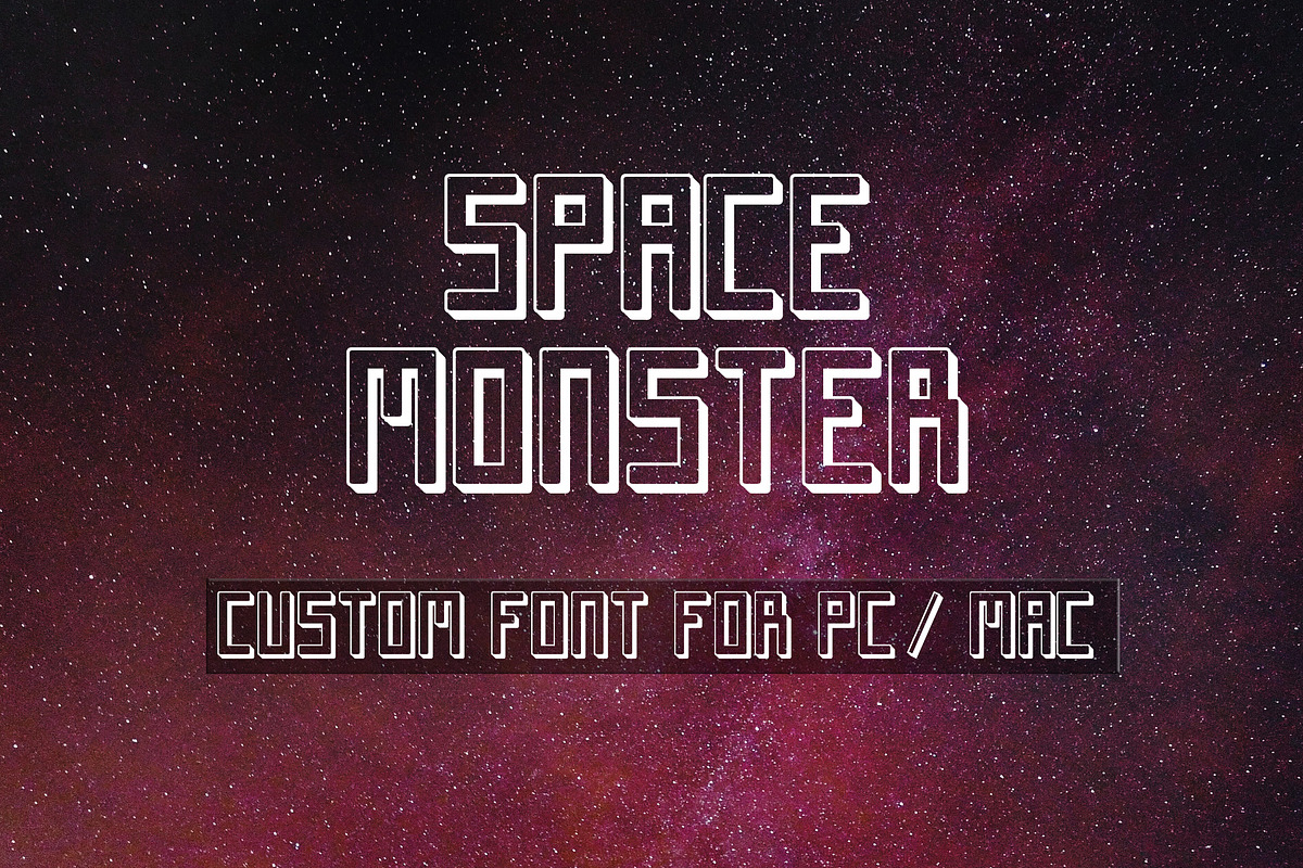 Space Monster Display Font in Display Fonts - product preview 8