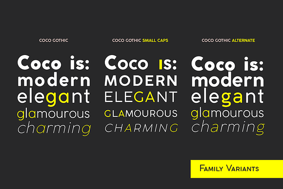 Coco Gothic - 36 fonts in Gothic Fonts - product preview 4