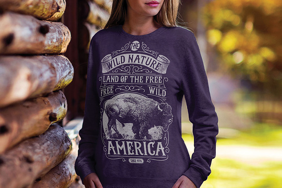 3 Wild and Free Animals T-shirt in Illustrations - product preview 4