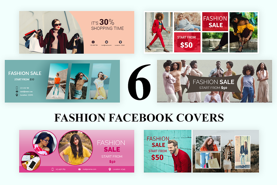 Fashion Facebook Covers in Facebook Templates - product preview 8
